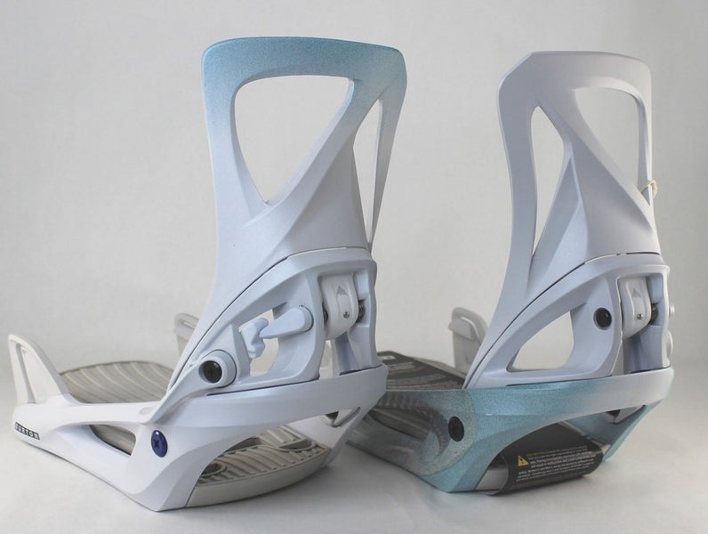 Burton Step On ReFlex Snowboard Bindings Women's Large (9-11) White Graphic New