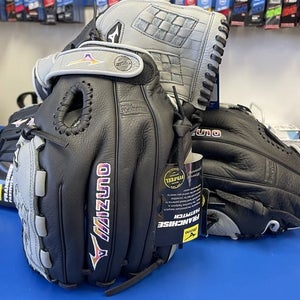 NEW! MIZUNO FRANCHISE FAST PITCH GLOVE 12" GREY - Left Catch