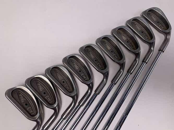 Ping Eye 2 Iron Set 2-PW Black Dot Karsten ZZ-Lite Stiff Steel Mens RH
