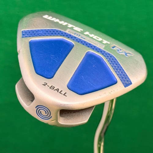 Odyssey White Hot RX 2-Ball 36" Double-Bend Mallet Putter Golf Club w/ HC