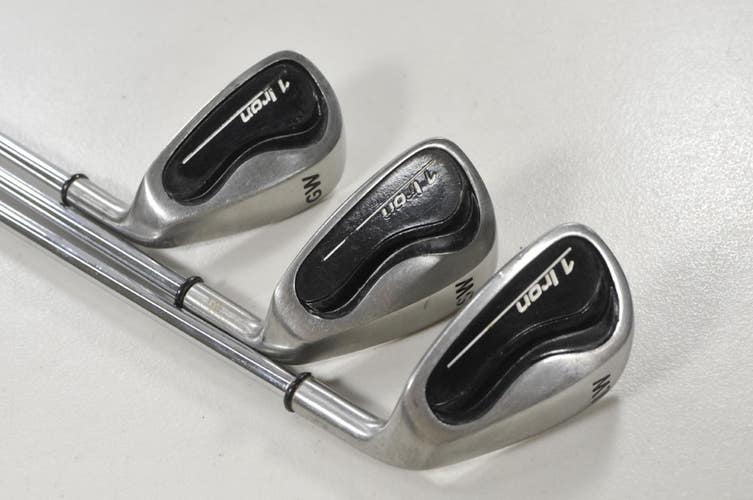 1 Iron Golf Single Length GW, SW, LW Wedge Set Right Uniflex Steel # 213985