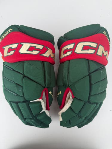 CCM JetSpeed FT1 Pro Stock Hockey Gloves 14” Green WILD 3162