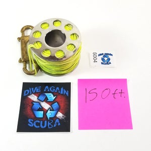 150' Spool with Double Clip Cave Tec Wreck Scuba Diving Metal
