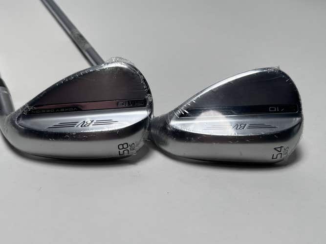 Titleist Vokey SM10 Tour Chrome Wedge Set 54* 10 58* 10 Vokey Steel Mens RH