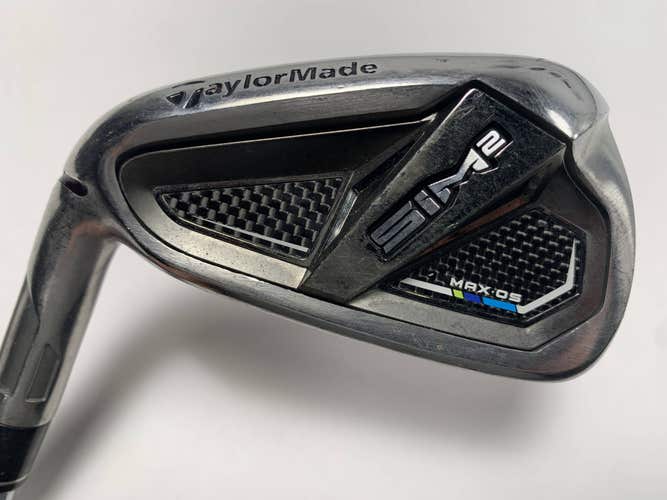 TaylorMade SIM2 MAX OS Single 6 Iron KBS Max MT 85g Stiff Steel Mens LH