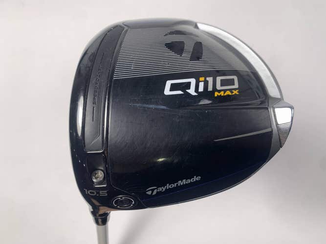 TaylorMade Qi10 MAX Driver 10.5* Clear 3.6 64g Extra Stiff LH Midsize Grip