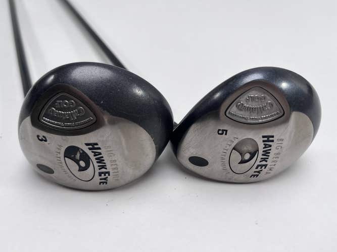 Callaway Hawkeye VFT 3 & 5 Fairway Wood Set 15* 18* System 60 Regular RH