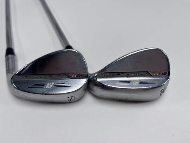 Titleist Vokey SM8 Tour Chrome Wedge Set 54* 14 58* 8 Wedge Steel Mens RH