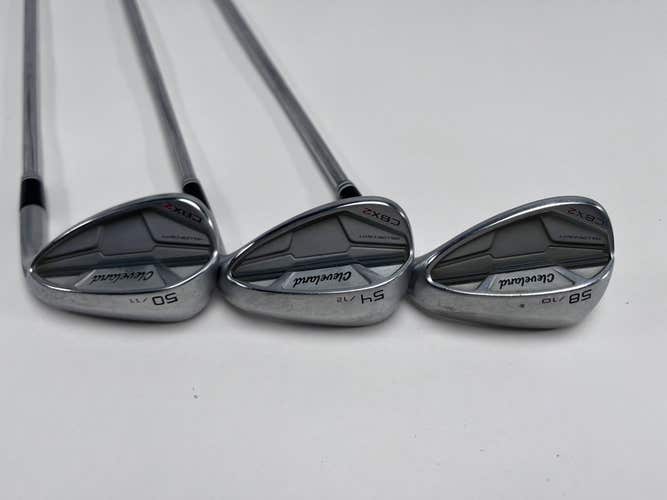 Cleveland CBX 2 Wedge Set 50* 11 54* 12 58* 10 TT DG 115g Wedge Steel Mens RH