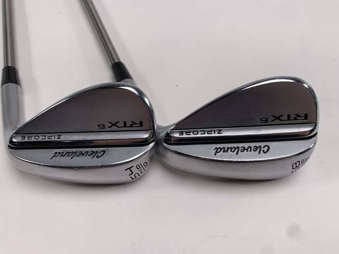 Cleveland RTX 6 ZipCore Tour Satin Wedge Set 54* 10 58* 10 SteelFiber Regular RH