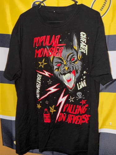 Falling In Reverse Band T Shirt Popular Monster Graphic Tee Men’s Size 2XL Used Pre Owned Crew Neck