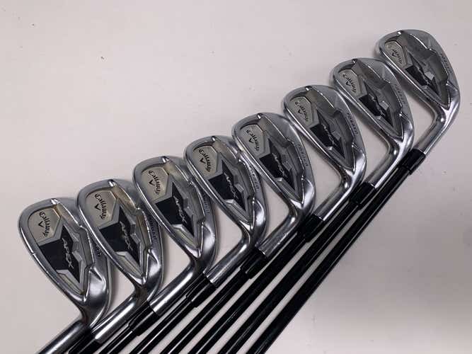 Callaway Apex 19 Iron Set 4-PW+GW ACCRA iSeries 80i Stiff Graphite Mens RH