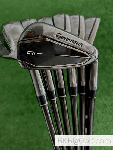 Taylormade Qi Gunmetal Black Iron Set 5-A / KBS Max MT 85 Stiff +1