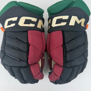 CCM JetSpeed FT1 Pro Stock Hockey Gloves 14” Black COYOTES 4674