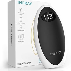 New Infray Double-Sided Hand Warmer, Rechargeable, USB-C 5200mAh