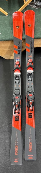 Mens Rossignol Forza 70 V Titanal Skis With Look SPX 14 Konnect GW Bindings- Size 163 (Like New)