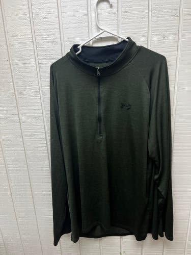 Under Armour Men’s 3XL Quarter Zip Sweatshirt Lightweight Army Green Sporty XXXL