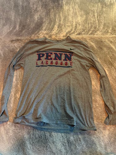 Penn Lacrosse Team Issued Long Sleeve Practice Shirt
