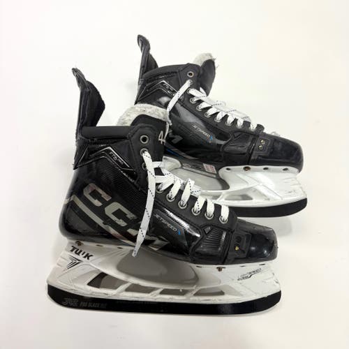 Used Black CCM Jetspeed FT6 Pro Skates | 8.5 D | Chicago Blackhawks Lukas Reichel | BH302