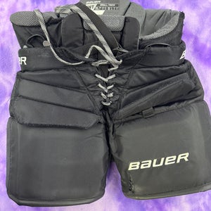 Black Intermediate Medium Bauer Elite Hockey Goalie Pants (Used)