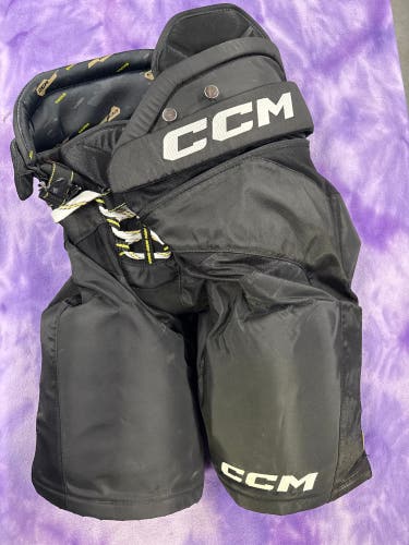 Black Senior Medium CCM Tacks AS-V Hockey Pants (Used)
