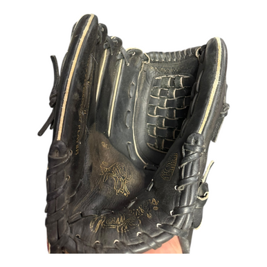 Used Rawlings HEART OF HIDE GOLD GLOVE BB/SB Glove LH Throw Black 12" 11375-S000373307