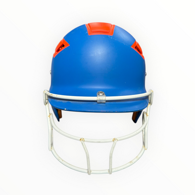 Used Schutt Batting Helmet w/Mask Royal Blue MD 11375-S000375242