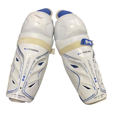 Used Bauer NEXUS 7000 Junior Shin Guards White 11" 11375-S000371860