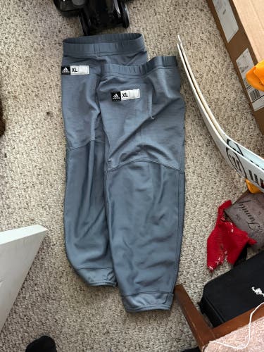 Used Gray Adidas Practice Socks | XL