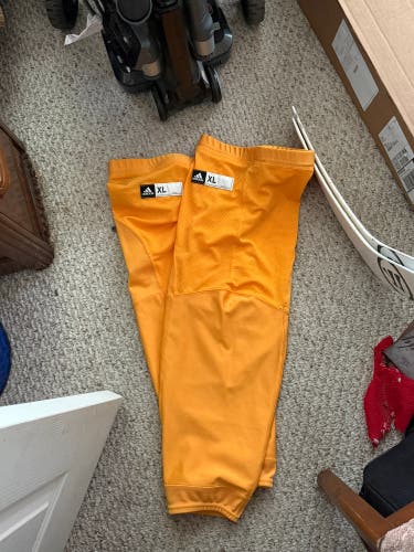 Used Yellow Adidas Practice Socks | XL