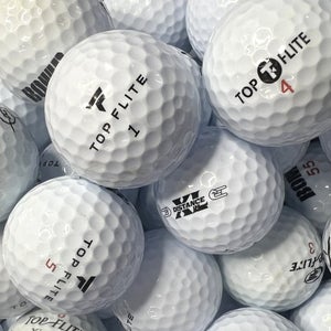 100 Near Mint AAAA White Top Flite Used Golf Balls...all models included