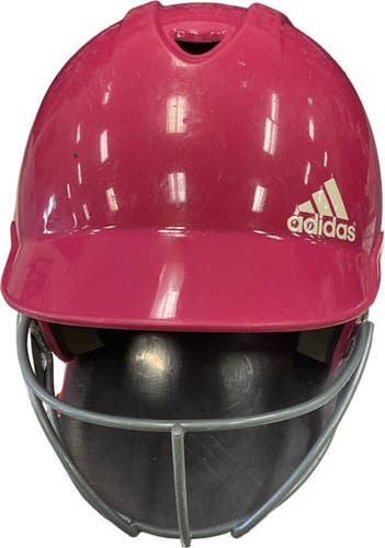 Used Adidas HELMET Batting Helmet w/Mask Pink MD 11859-S000029526