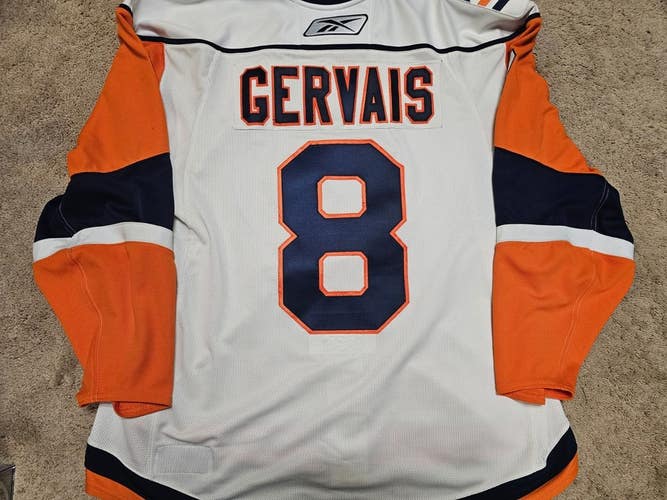 BRUNO GERVAIS 11-3-07 Al Arbour Patch New York Islanders Game Worn Jersey w coa