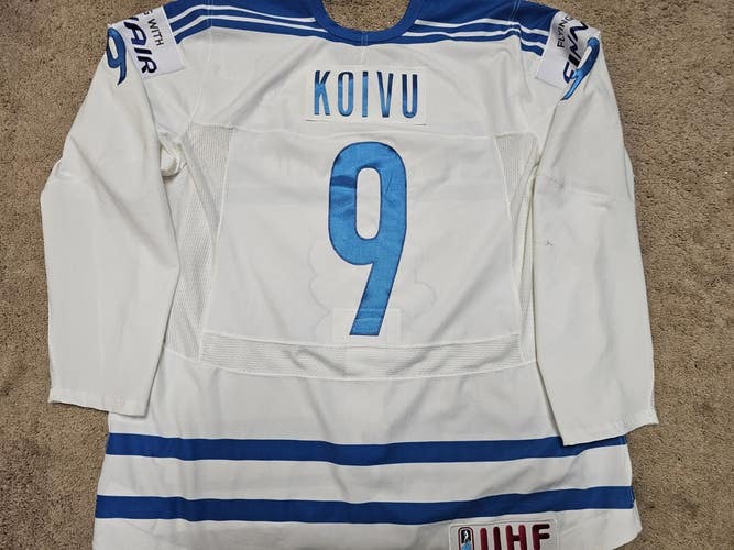 MIKKO KOIVU 2012 World Championships Team Finland Photomatched Game Worn Jersey