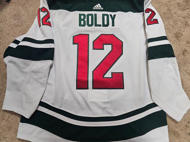 MATT BOLDY 23'24 Minnesota Wild Set 2 Photomatched NHL Game Worn Jersey