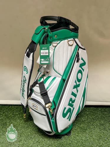 New 2026 Srixon Golf SRX Tour Staff Bag Limited Masters Green/White w/ Rainhood