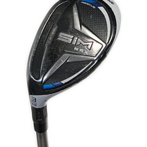 LH TaylorMade SIM Max 19* 3 Hybrid/Rescue AeroTech SteelFiber i95 Regular Flex