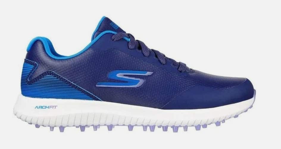Skechers Go Golf MAX 2 Arch Fit Shoes (Blue/Multi, 7, Medium, LADIES) Women's