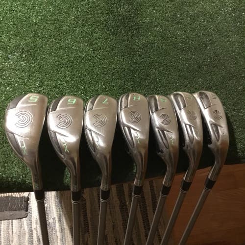 Cleveland Ladies Hibore XLi Hybrid Irons Set (5-PW-SW) YSQt 49g Graphite Design