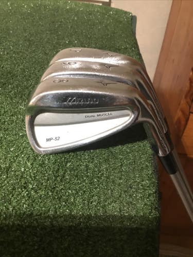 Mizuno MP-52 Dual Muscle Grain Flow Forged Irons Set (8-PW) Accra 80i Graphite