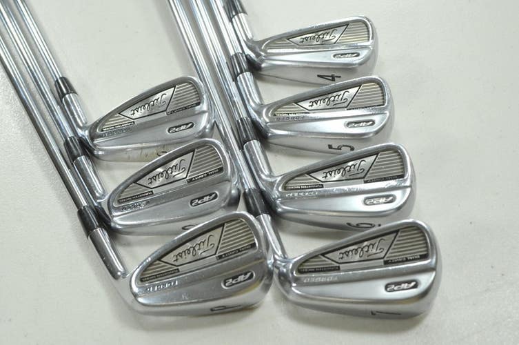 Titleist AP2 2008 4-PW Iron Set Stiff Flex RH Project X Rifle 6.0 Steel # 212045