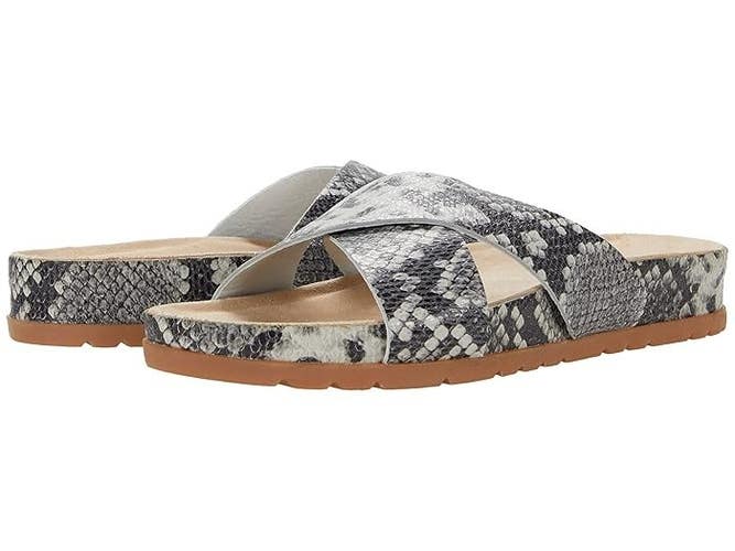 Coconuts by Matisse Yin Yang Sandal Women's US 7 Black Leather Slip-On JOBB1093