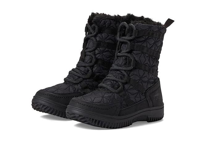 Tundra Kenora Boot Kids US 12 Black Faux Fur Lined Mid-Calf Winter Snow JOBB1266
