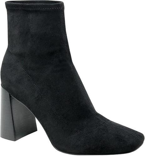 Charles By Charles David Turmoil Boot Women 7.5 Black Square Toe Bootie JOBB1058