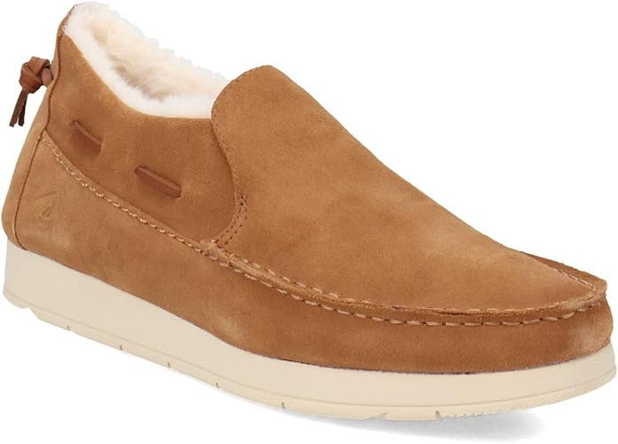 Sperry Moc-Sider Men's US 9 Brown Suede Round Toe Slip-On Casual Shoes JOBB1096