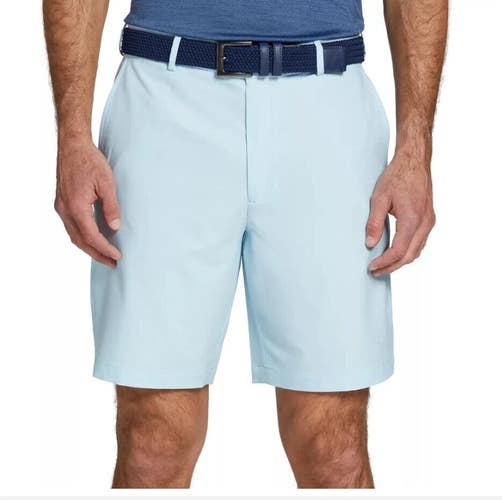 Walter Hagen Performance 11 Shorts Men's 38 Blue Stretch Flat Front Golf SRT406