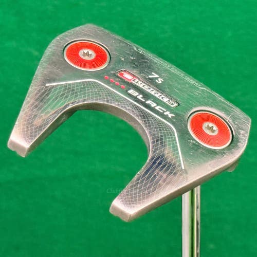 Odyssey O-Works Black 7s Slant 34" Mallet Putter Golf Club W/ Headcover *Read*