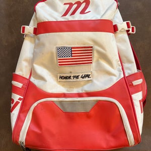 Marucci Backpack - White and Red (Used)