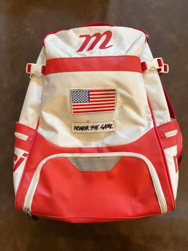Marucci Backpack - White and Red (Used)