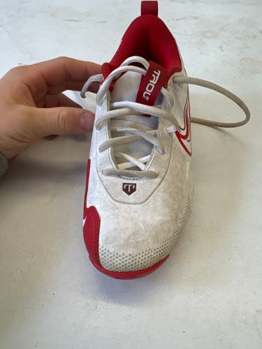 White Kid's 4Y (Big Kids / Youth) Nike Trout Low Top (Used)